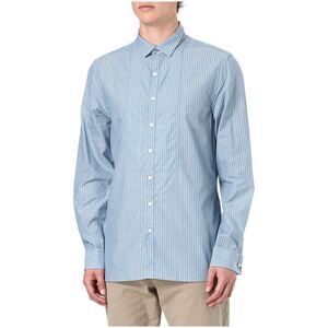 Farrell Mens Jim Striped Shirt Small With 3 in 1 Collar Blue